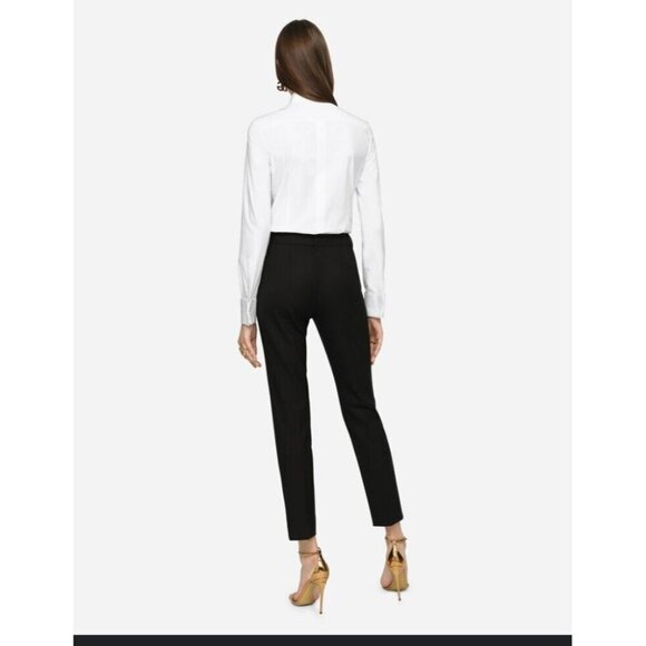 DOLCE AND GABBANA JEANS BLACK PANTS SIZE 26 DRESS PANTS STRAIGHTLEG STRETCHY - Picture 1 of 10